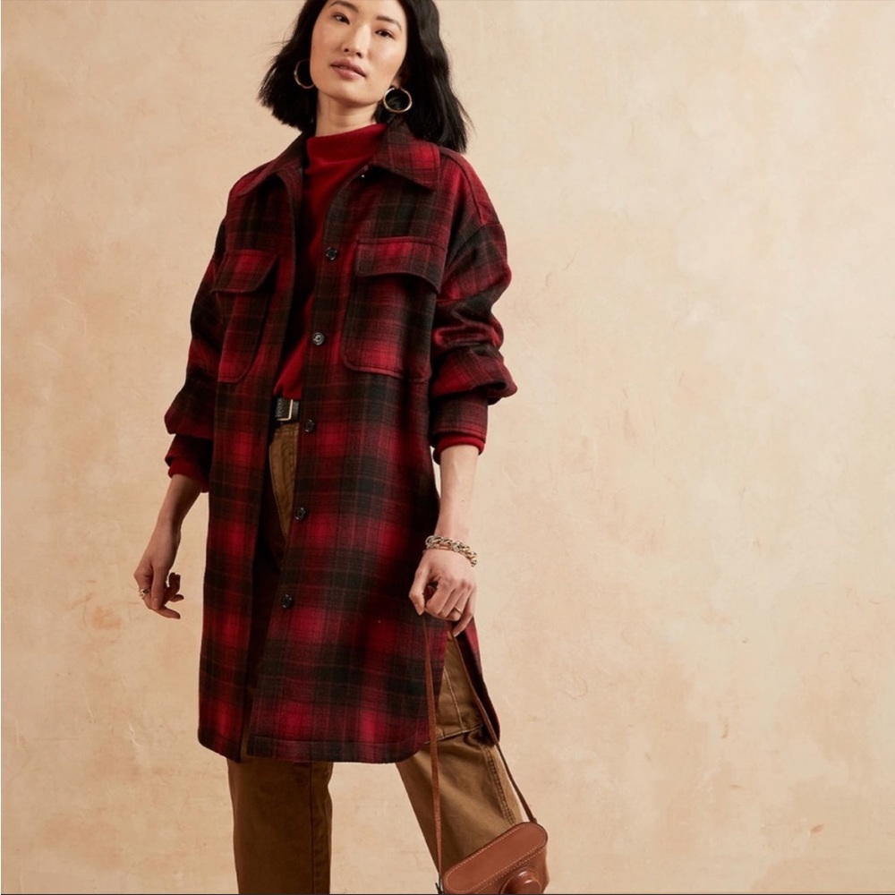Banana Republic Long Shacket Size Medium